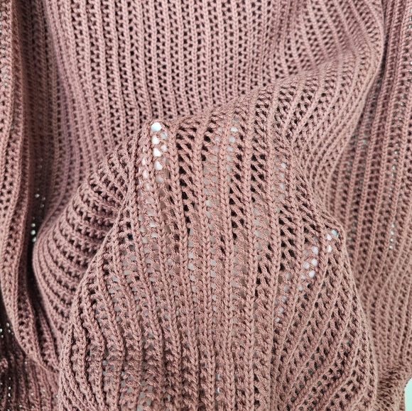 Beach Riot for Anthropologie Halter Crochet Cover-Up Dress, Reddish Brown, 1X - Picture 12 of 14